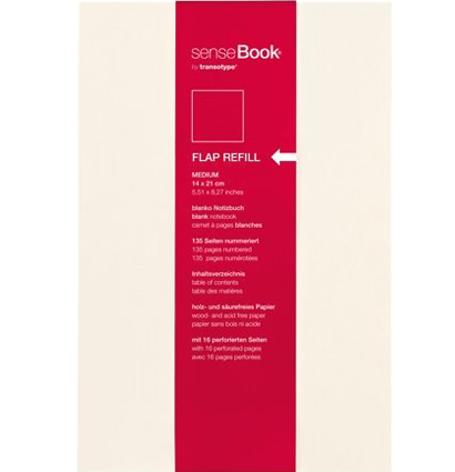 Блок бумаги сменный для блокнотов SenseBook Flap M линейка А5